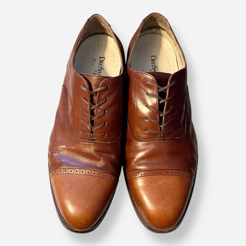 DresSports Rockport Cap Toe Oxfords Vibram Men's Shoes Sz 12‎ W Brown